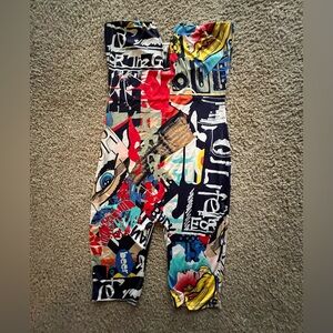 Colorful Graphic Print Jumpsuit💙❤️💛